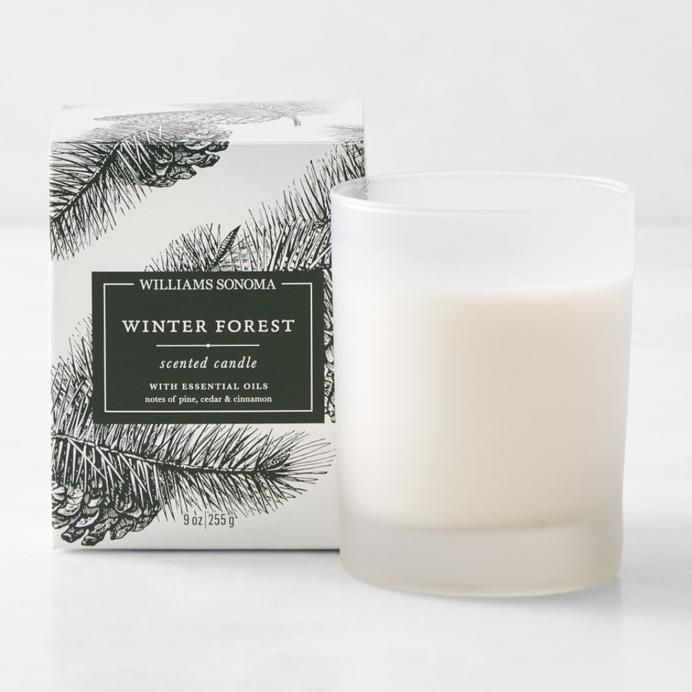 William Sonoma Winter Forest Large Candle